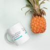 Dear Corporate Woman Your Mental Health Is Important -  Go to Therapy White glossy mug - Image 3